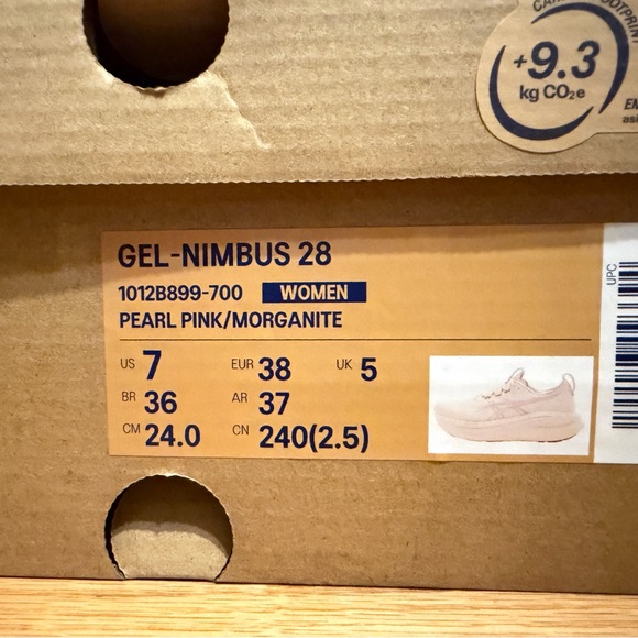 ASICS Women's Gel-Nimbus 28 Light Pink Athletic Shoes - Picture 7 of 7